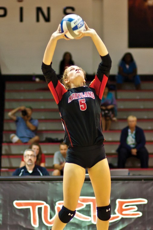 McBain shines as volleyball notches 31 win at Boston College The