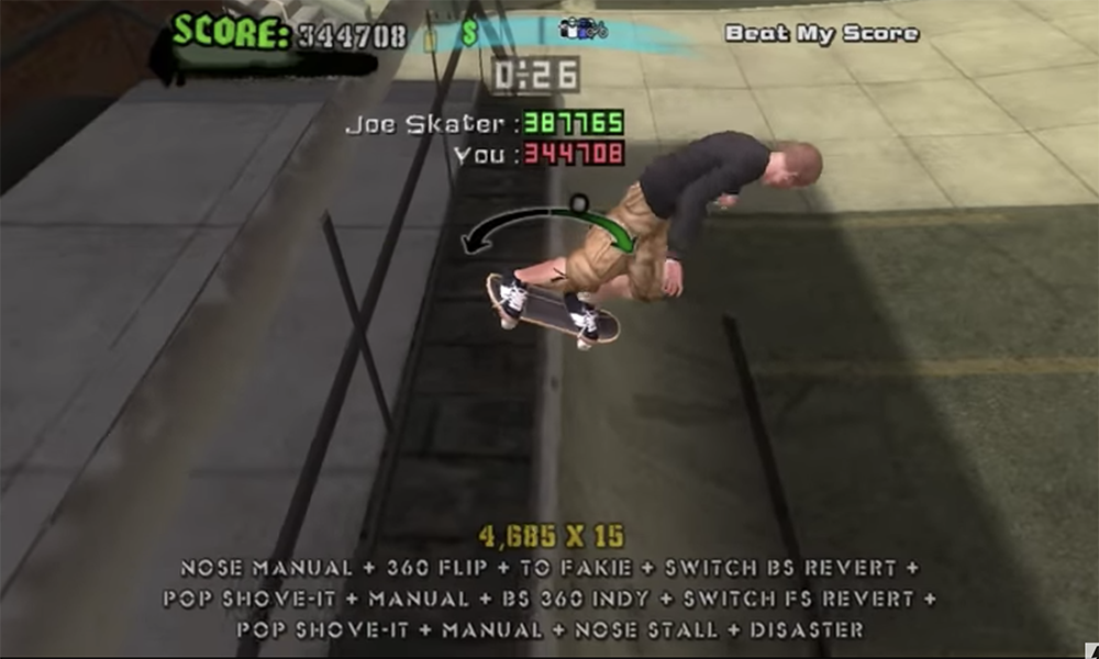 Tony Hawk'. Estes são os melhores jogos de skate da série