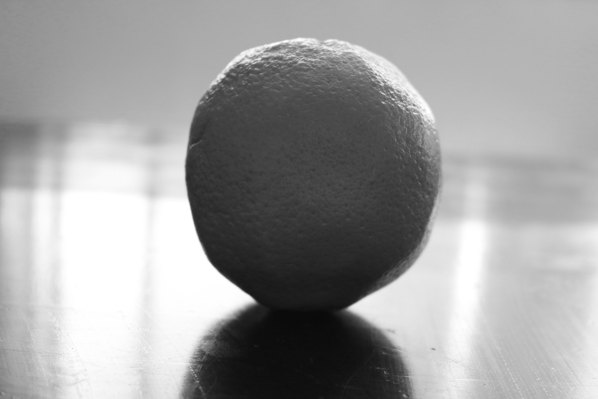 A black and white ball