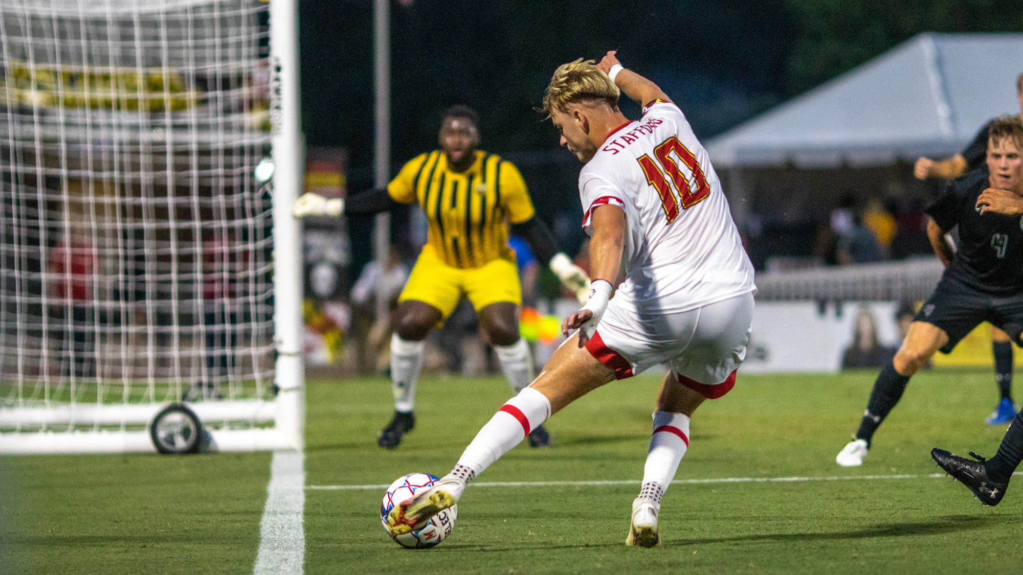 Caden Stafford thrived in his first two appearances for Maryland
