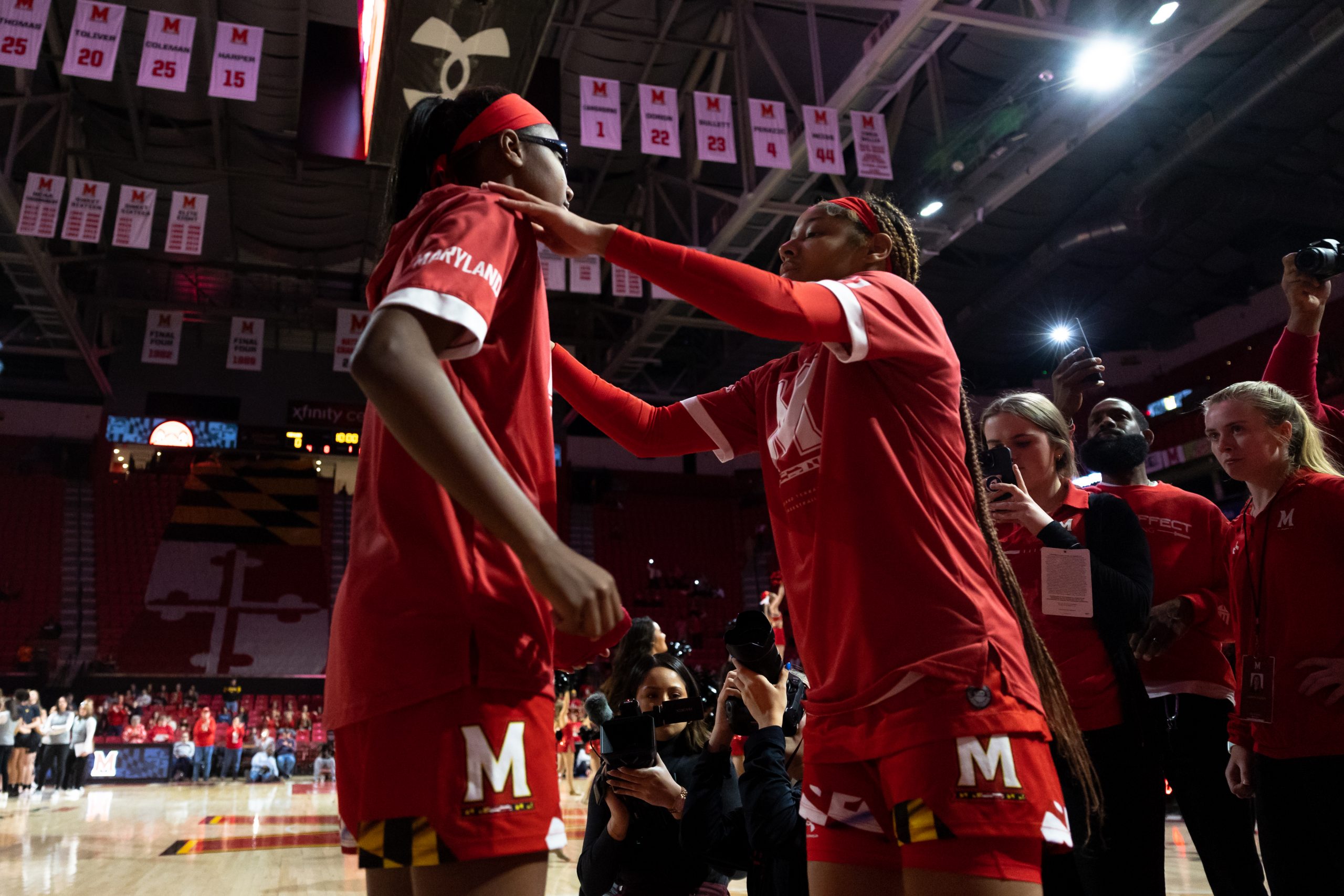 Chest bumps and hair flips Gia Cooke brings flair to Maryland’s