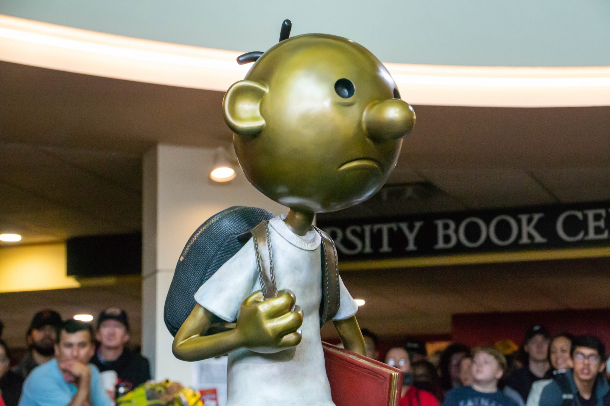 UMD should use the Greg Heffley statue as a book drive to spark a