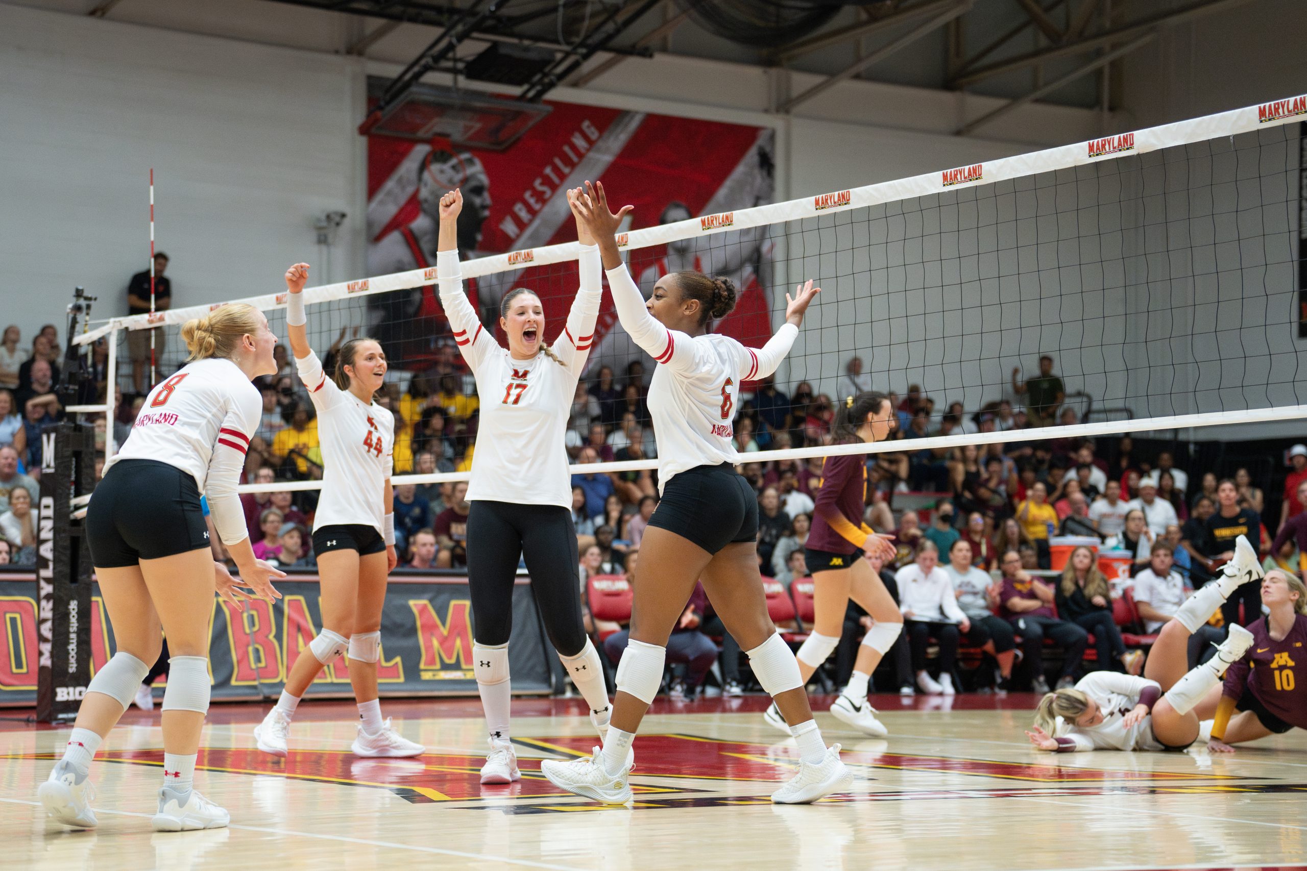 Maryland volleyball defeats Rutgers, 32, in regular season finale