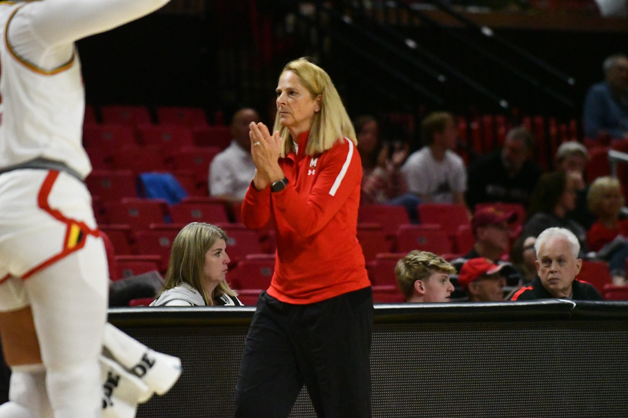 Maryland women’s basketball’s Isimenme OzzyMomodu, Breanna Williams to