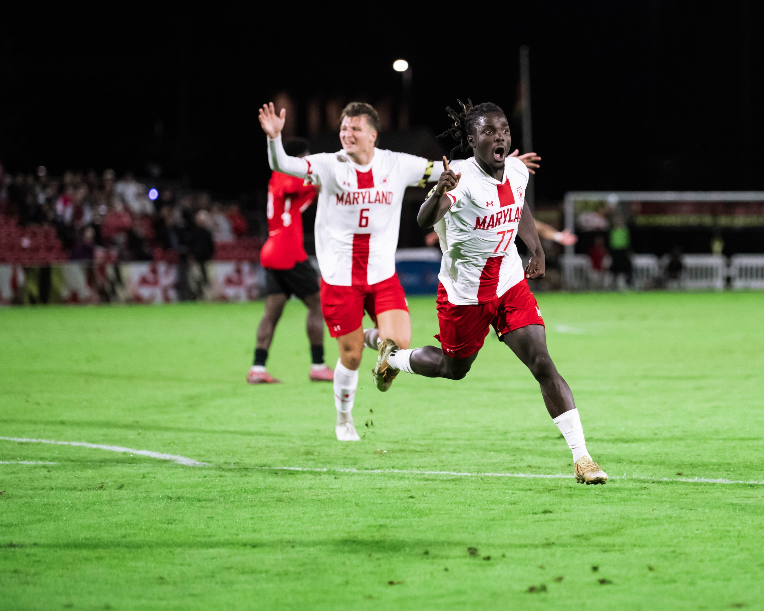 No. 8 Maryland men’s soccer extends unbeaten streak to 11 with 2-0 win over No. 13 Rutgers