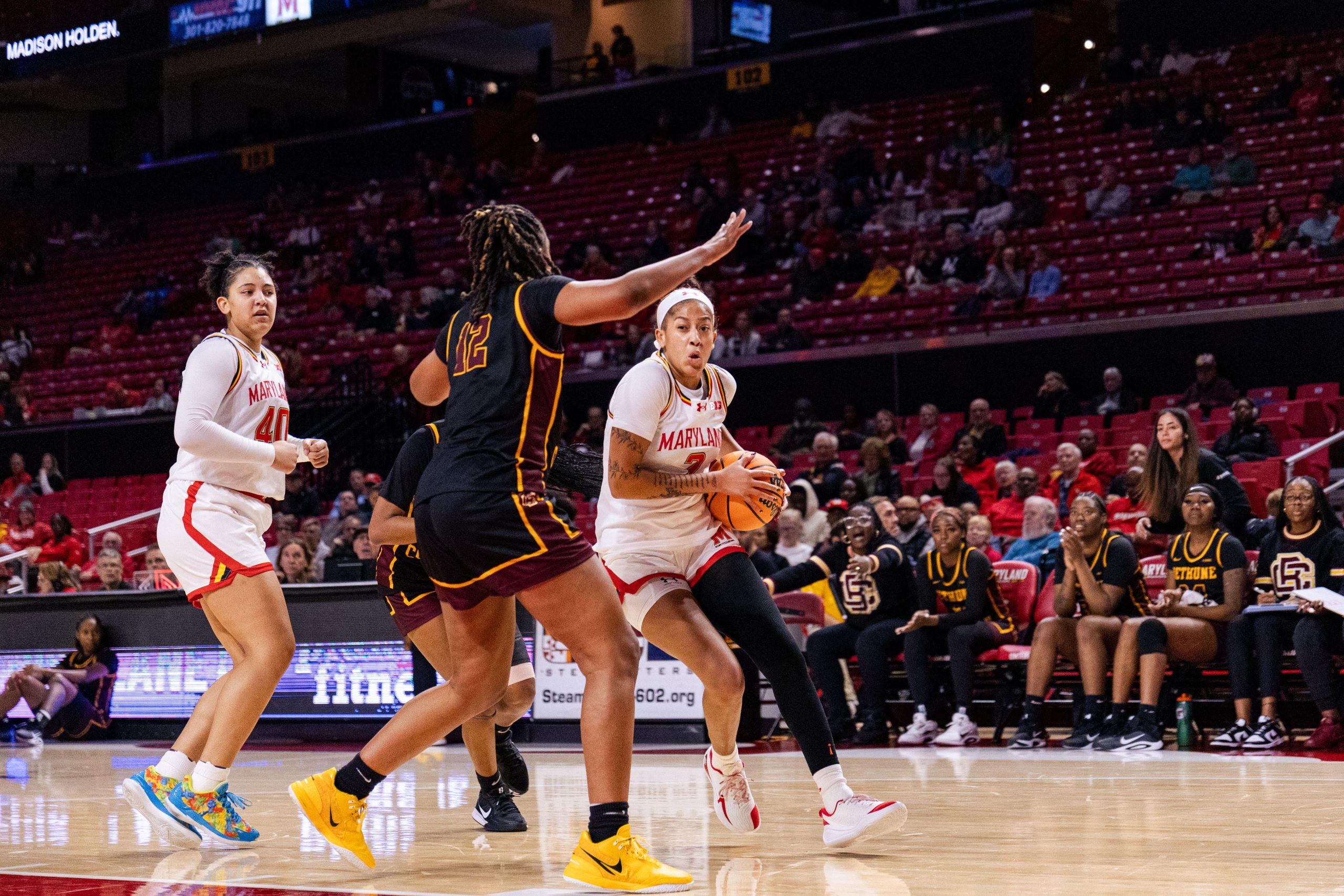 Maryland women’s basketball stuns No. 16 Kentucky, 74-66, to remain undefeated
