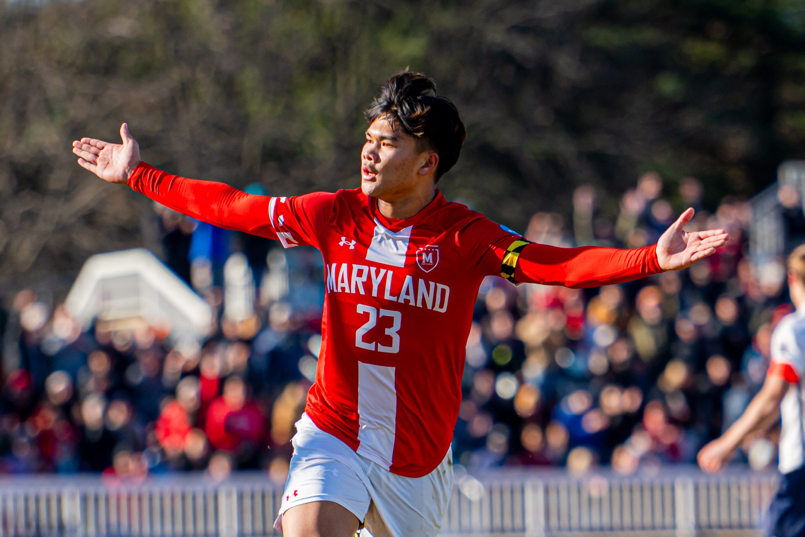 Rocket Ritarita sends Maryland men’s soccer to NCAA tourney quarterfinals in 3-0 win over UConn