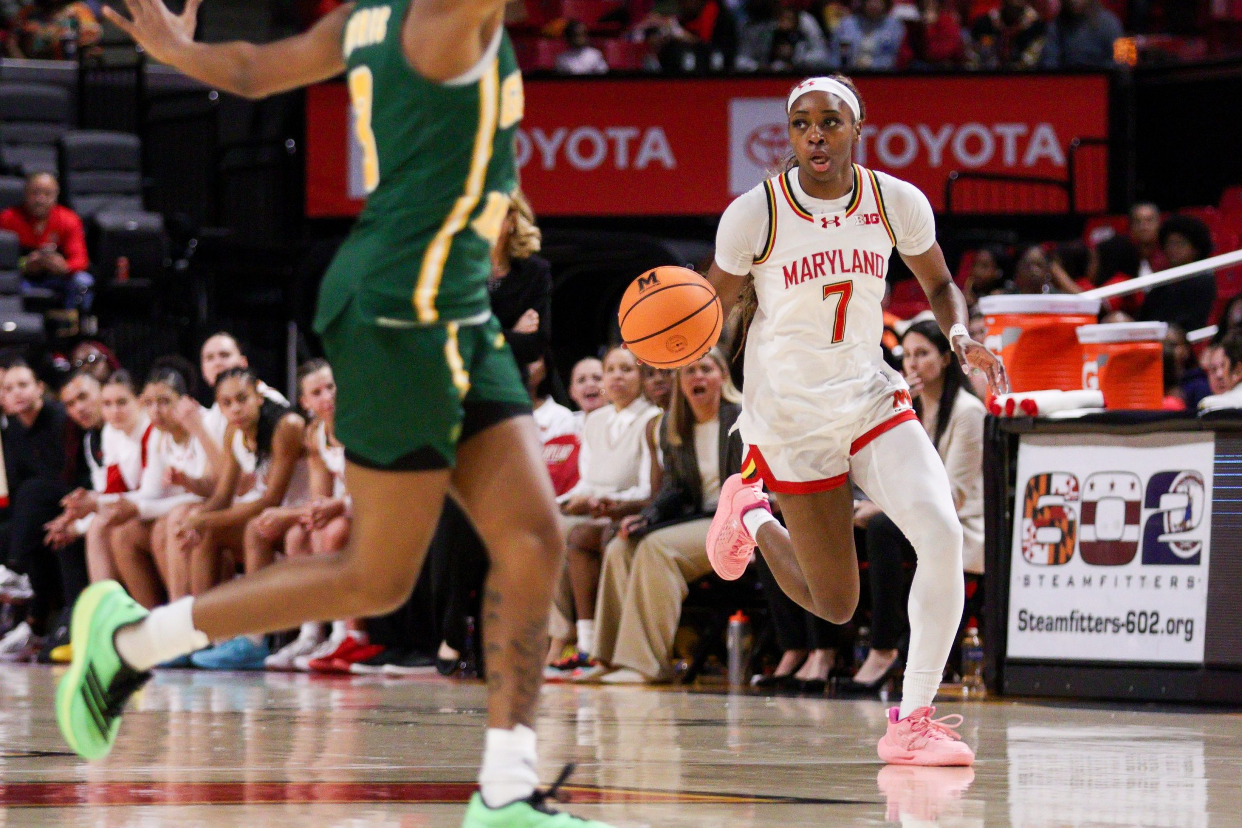 Led by Oluchi Okananwa, Maryland women’s basketball rallies to beat George Mason 84-62